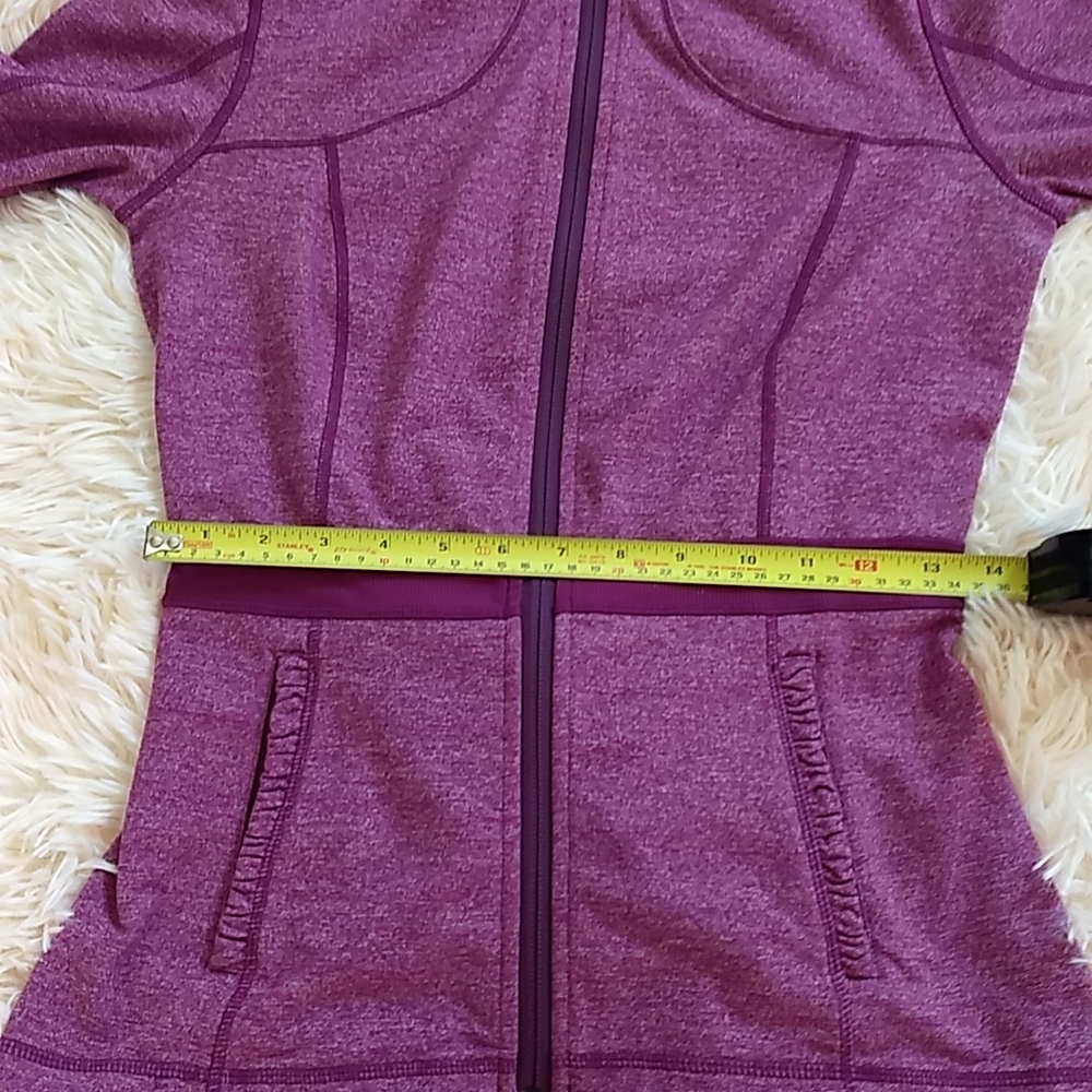 Rare Lululemon Dewberry Peplum Ruffles Riding Jacket - Picture 10 of 14